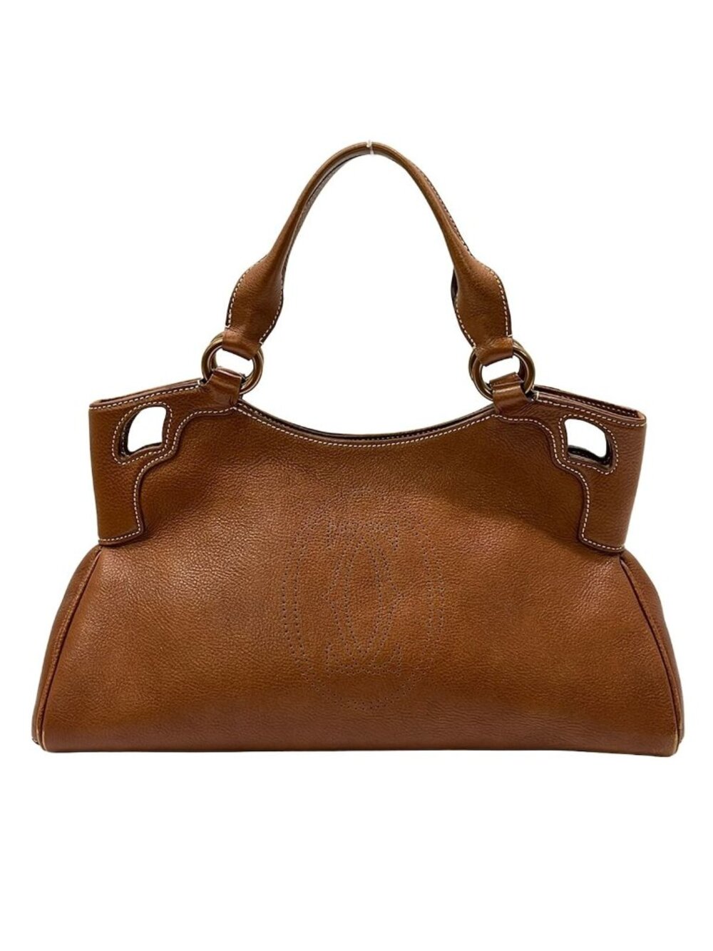 Cartier Handbag Marcello Brown Leather